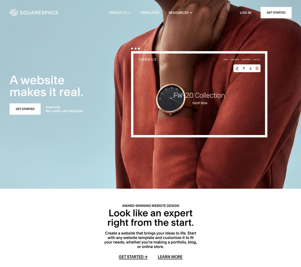 Squarespace網站設計